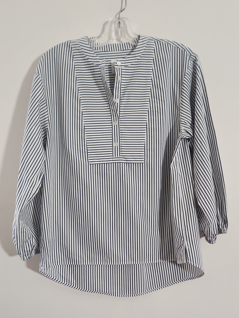NWOT Thomas Mason for J. Crew Striped Tunic Blouse - Navy Blue & White Size M
